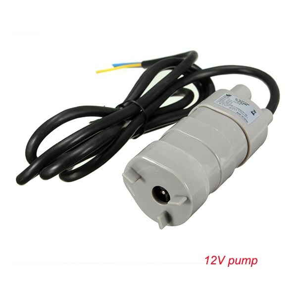 Beste 12V 24V 600L/H JT500 Hoge Druk Dc Dompelpomp Drie-Draad Micro motor Waterpomp Met Adapter: 12V