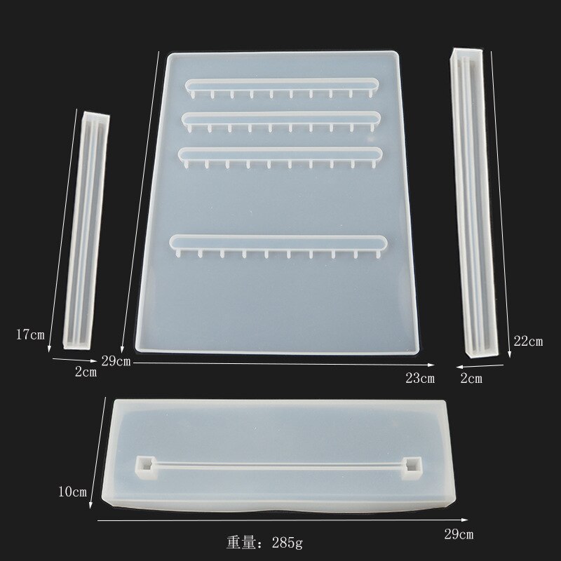 DIY Kristall Epoxy Form Ohrringe Regal Silikon Form Display-ständer Ohrringe Anhänger Schmuck Rack Lagerung Set