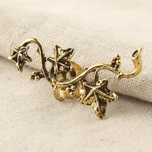 Vintage slang draak oorbellen wikkel clip kraakbeen voor vrouwen mannen oor clip manchet punk retro oorbel sieraden: E105 bronze