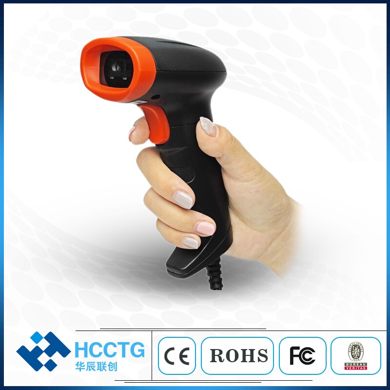 2D Barcode Scanner 1D/2D QR Bar Code Reader Support Mobile Phone iPad Handheld Reader HS6603B