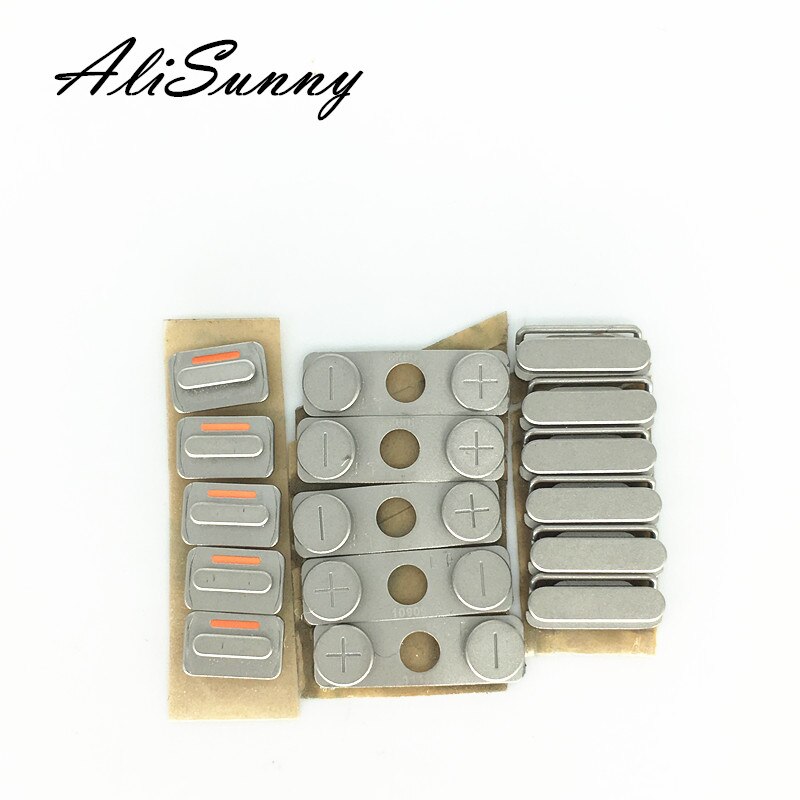 AliSunny 10 set Power + Volume + Mute Button voor iPhone 4 S Zijknop Sets 3 in 1 Vervanging onderdelen