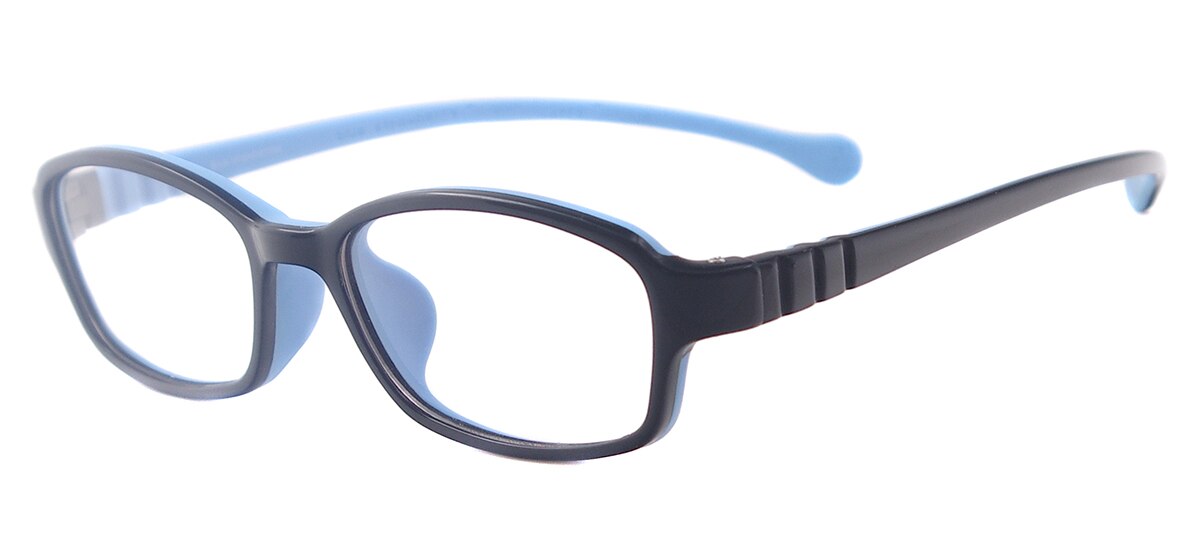Montura de goma ovalada colorida para niños, gafas ligeras para prescripción de lentes para Miopía