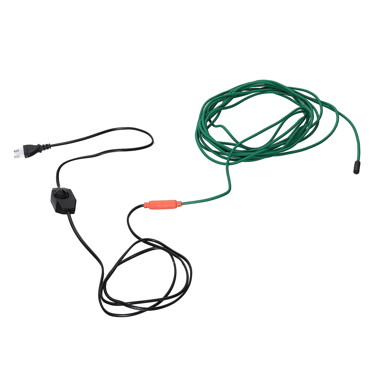 220V EU Plug-in Power Cord Self Regulating Heating waterproof Cable for Water pipe Freeze Protection, Reptiles Pets Heating: Default Title