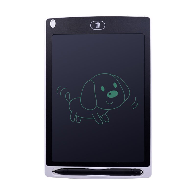 CHIPAL 8.5'' LCD Writing Tablet Digital Graphic Tablet Electronic Handwriting Drawing Pad Paint Board Notepad + Stylus Pen Cell: White