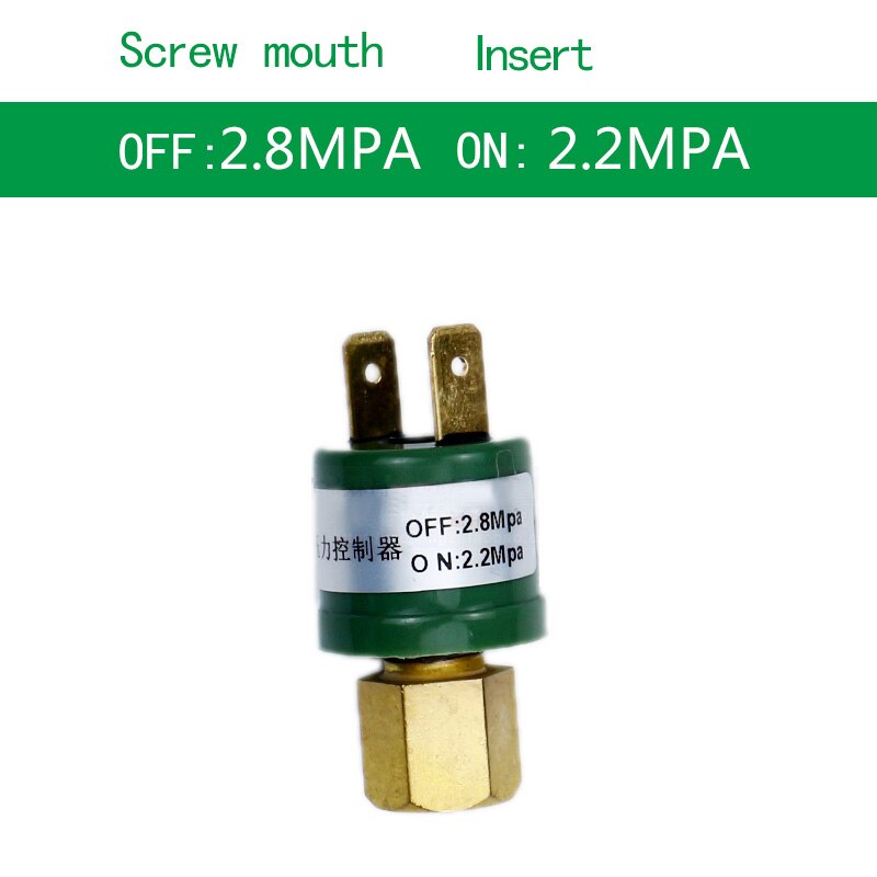1pc Pressure Switch for automotive air conditioning refrigerator air compressor tool water pump pressure control switch Valve: 2.2-2.8 Screw-A