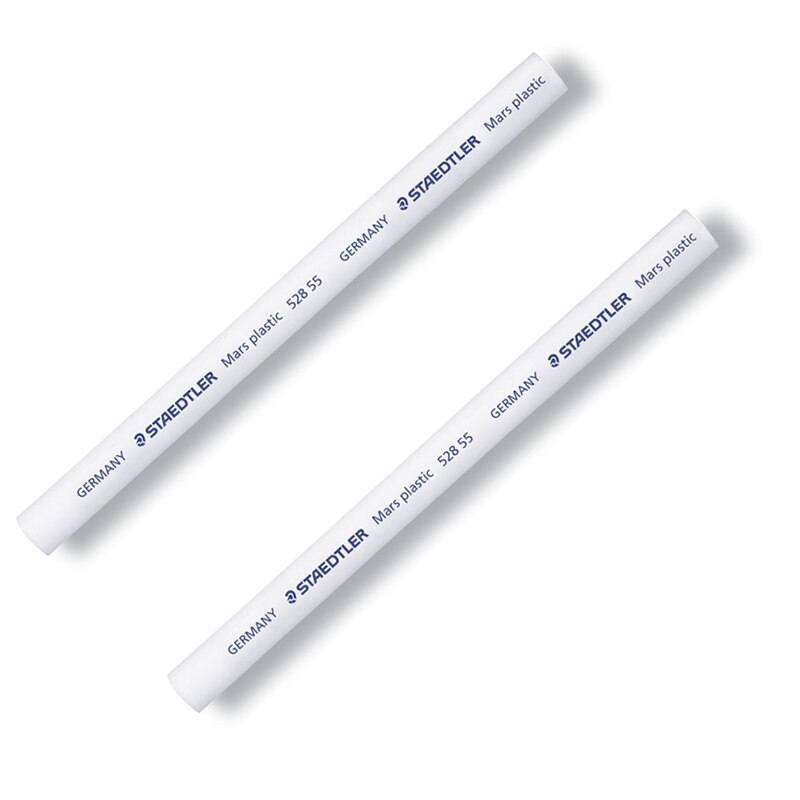 STAEDTLER-borradores mecánicos 528 55, recarga de lápiz, papelería escolar, oficina, lápices estándar, borrador de dibujo, 6 uds.