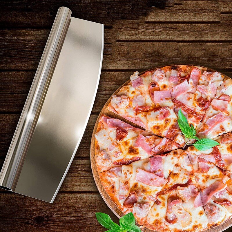Rvs Pizza Cutter Slicer & Mes Gereedschap Met Schede Keuken Gadget Pizza Accessoires Oven Gereedschap Scherp