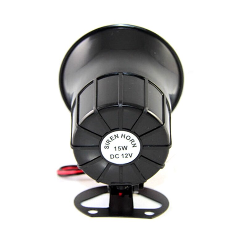 DC12V Car Alarm Siren Wire Loud Alarm Auto Horn 115Db Exterior Sirena Alarma Speaker For Alarm System 15W