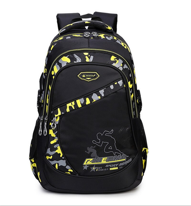 Mochila de para ordenador portátil, bolsas de viaje para hombres, , mochila escolar negra de nailon resistente al agua multifunción para adolescentes: yellow