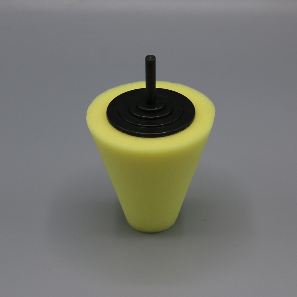 1 Pcs Car Polishing Sponge Conical Shape Wheel Hub Tool Auto Burnishing Foam disc For Car Cleanning Buffing Pads Accessories
