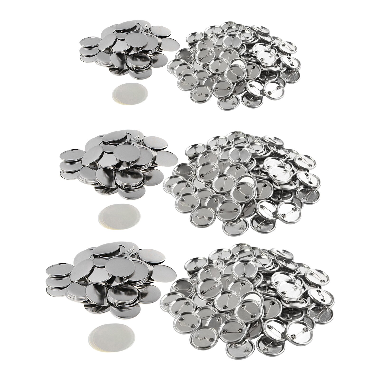 75mm/37mm/ 25mm Round Blank Button Badge Supplies DIY Jewelry Making Component for Crafts Lovers