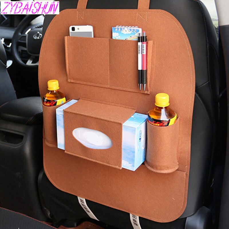 Car Rear Seat Storage Box Multi-pocket Storage Bag for Porsche 911 918/Cayenne/Macan/Macan S/Panamera/Cayman/Carrera/Boxster