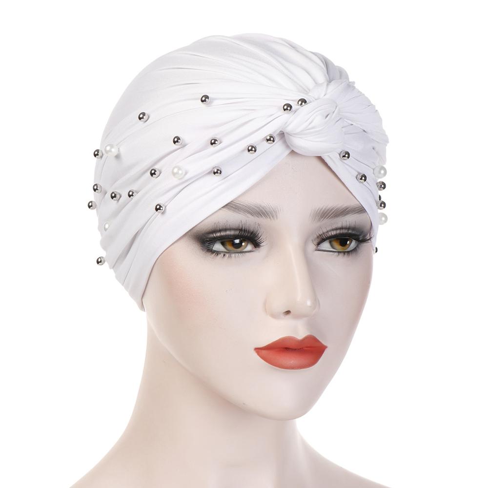 muslim cotton turban bonnet arab wrap head turbans for women indian african turbans Twist head cap turbante mujer