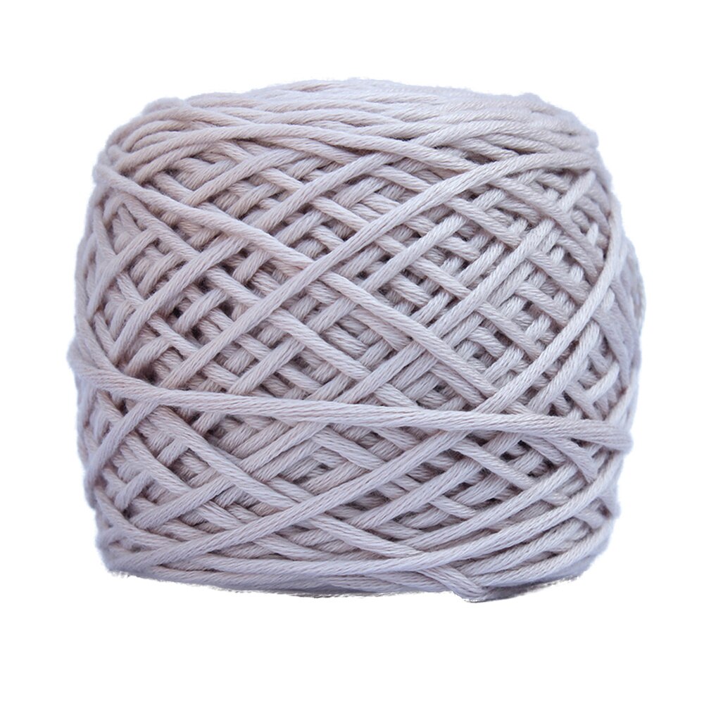 200g Smooth Crochet Cotton Thread Knitting Wool Yarn for Crochet and Knitting (White): Beige