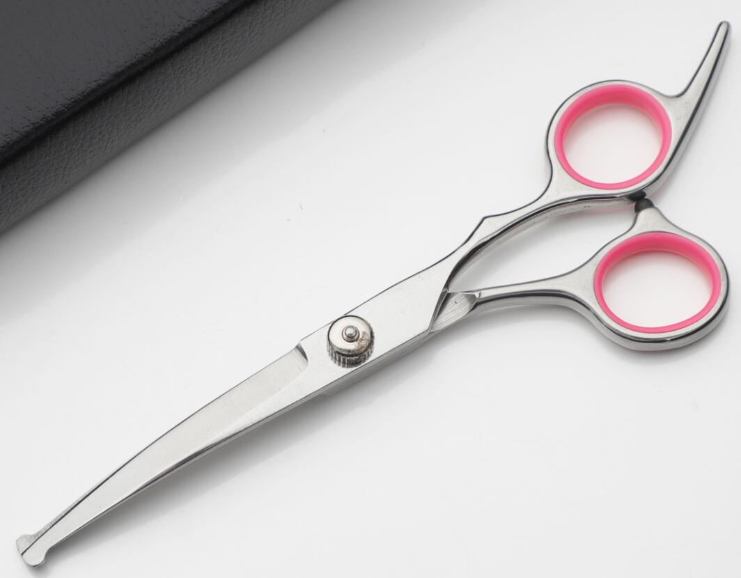 6 Inch Stainless Steel Dog Cleaning Safety Scissors Pet Scissors Dog Grooming Kit Hair Cutting Scissors: Style 1