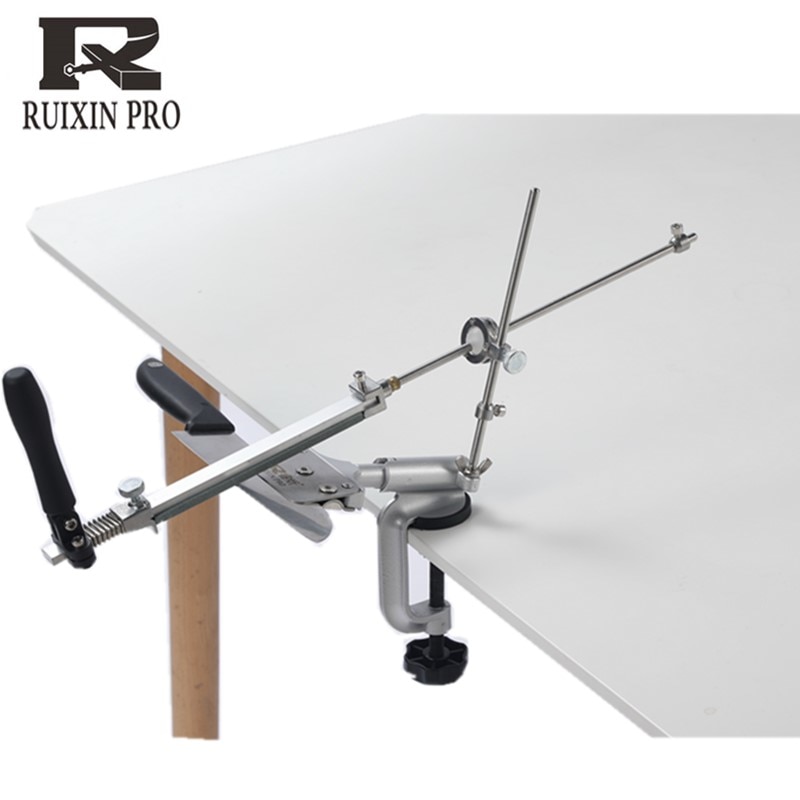 Ruixin pro-afilador de cuchillos RX008, sistema de aleación de aluminio con piedras, (piedras de diamante finas)