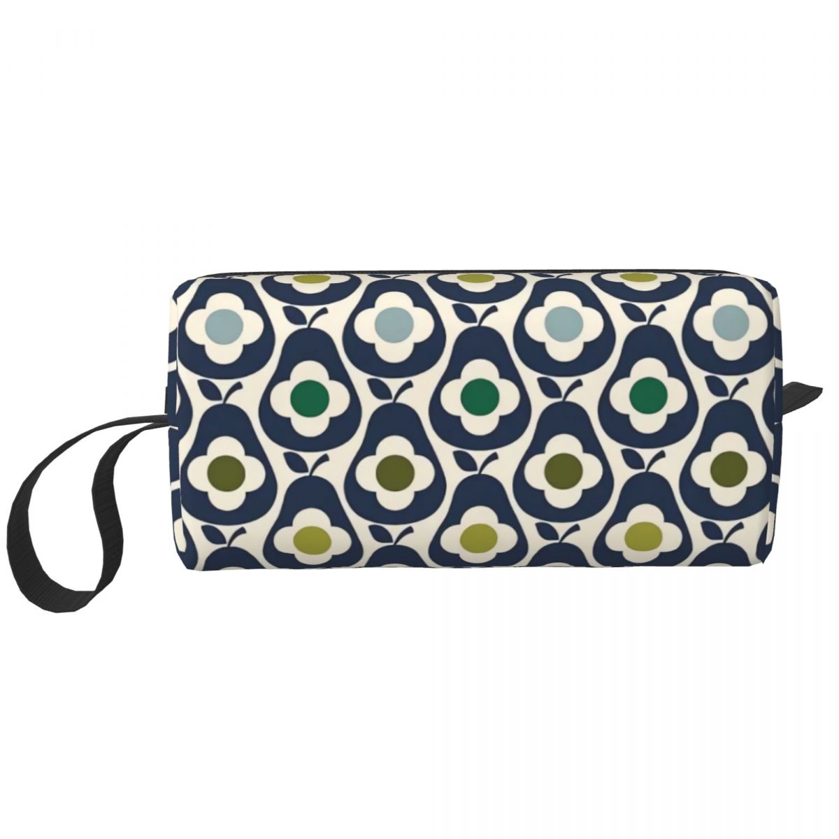 Custom Travel Green Girl Toiletry Bag Orla Kiely Makeup Cosmetic Organizer for Women Beauty Storage Bags Dopp Kit Case Box: Gold