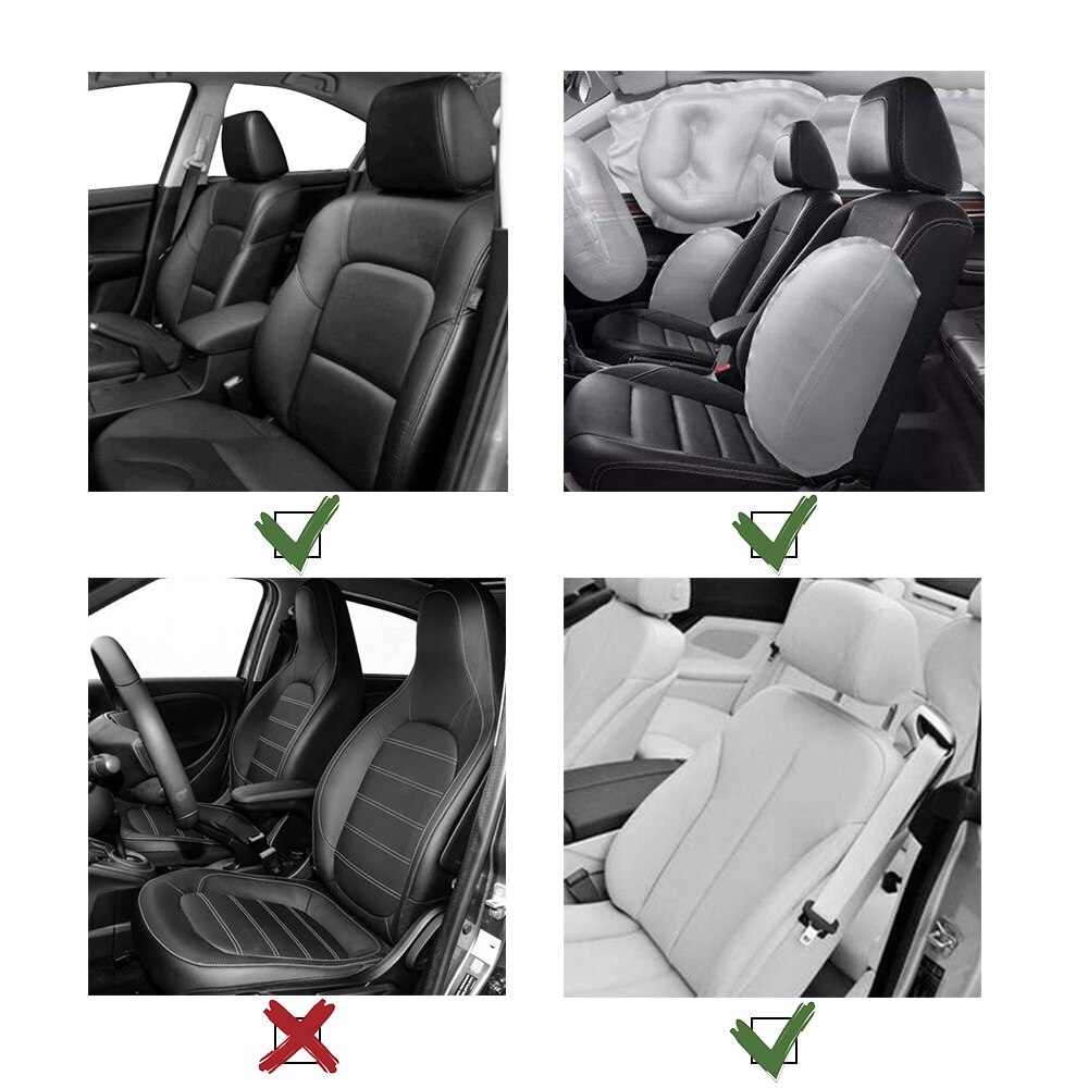 Kawosen 1 Stuk Lange Faux Bont Bekleding, Universele Kunstmatige Pluche Auto Stoelhoezen, leuke Pluche Sneeuw Zitkussen LFFS02