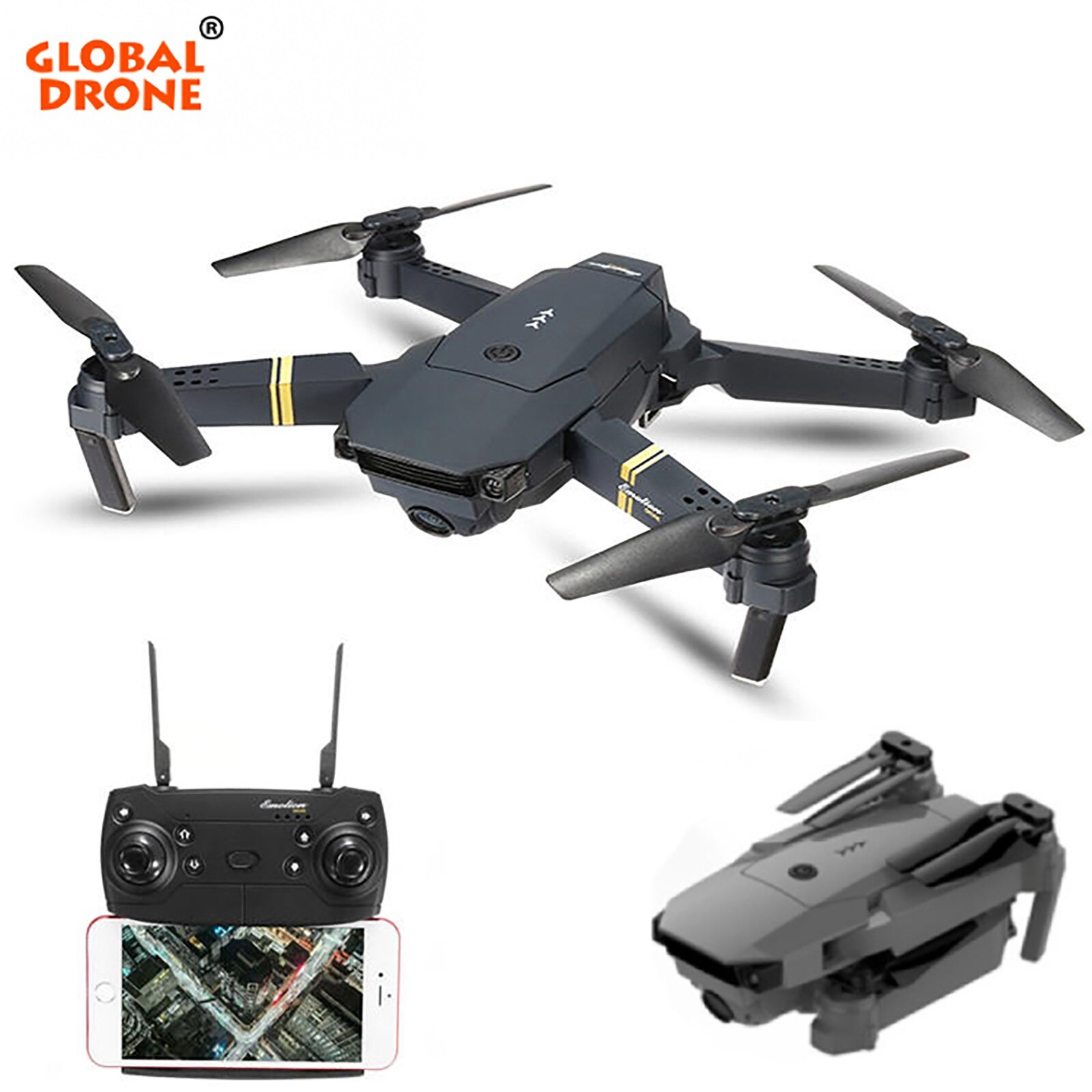 Afstandsbediening Drone GD88 Met Camera 4K Hd Groothoek Camera Wifi Fpv Drone Dual Camera quadcopter # G