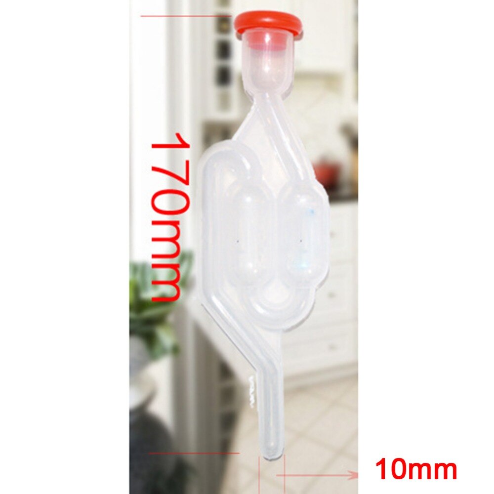 17cm Wine Stoppers Homebrew Airlock Grommet One Way Exhaust Water Seal Valve Cork with Cork Beer Wine Stoppers Making Tools