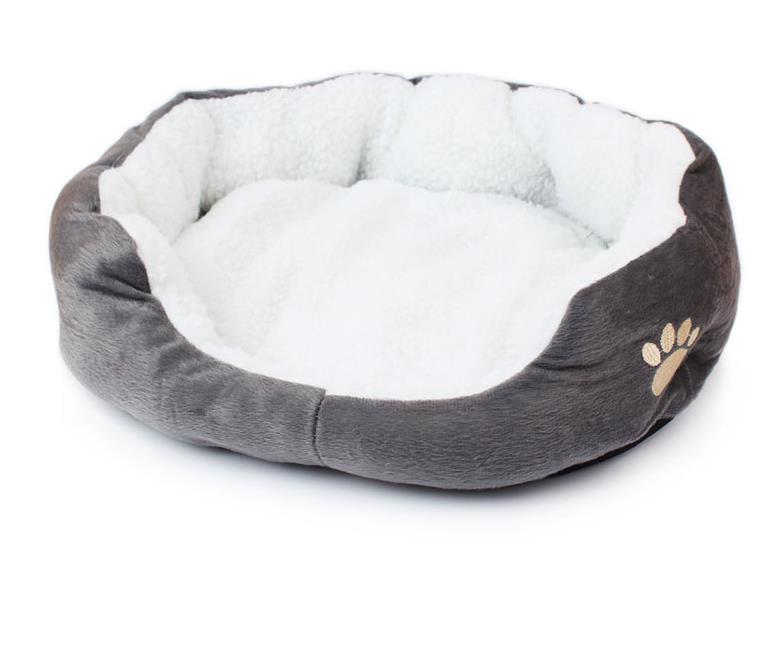 6 färger mjuk polar fleece hund katt säng vinter varmt bo husdjur billigt hund kennel inomhus sovhus valp säng