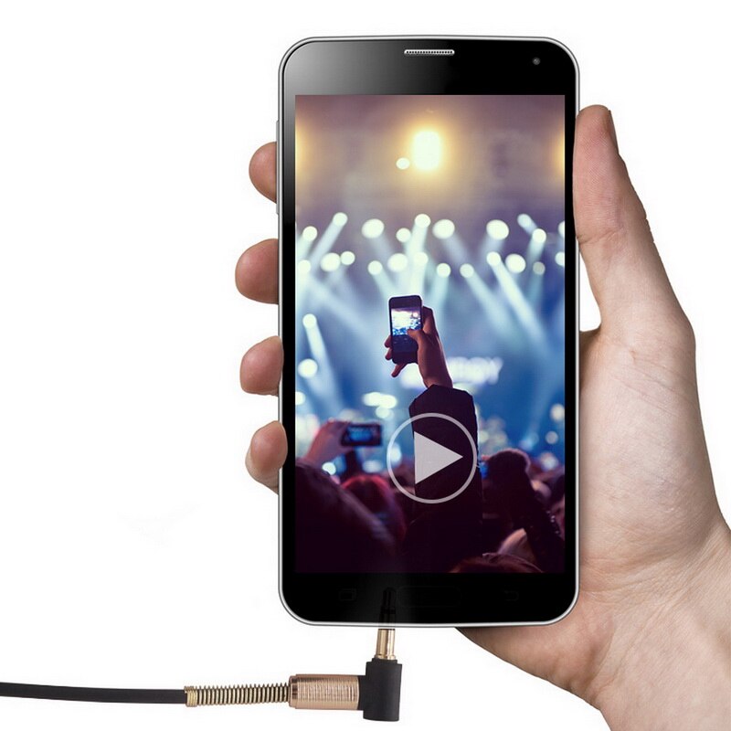Elbow spring retractable 3.5mm audio cable aux audio speaker cable retractable cable car cable Extension Cable Retractable Cable