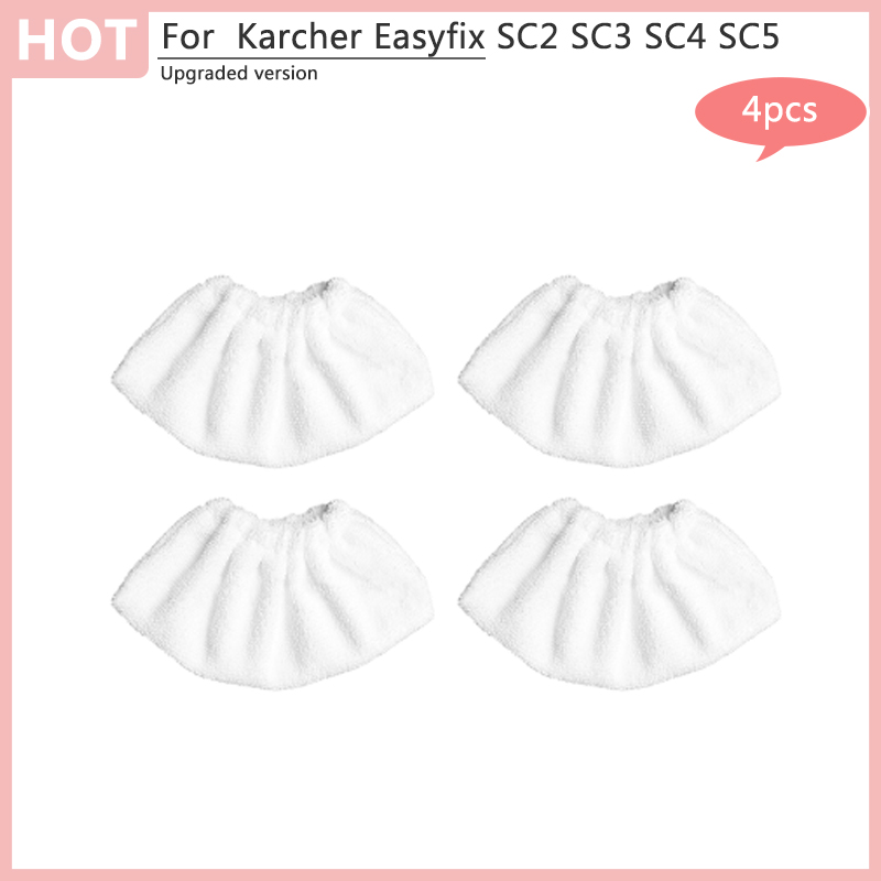 Chiffons en tissu pour vadrouille à vapeur Karcher Easyfix SC1 SC2 SC3 SC4 SC5, couvercle de tampon de nettoyage en microfibre de remplacement, accessoires pour nettoyeur à vapeur: vert clair