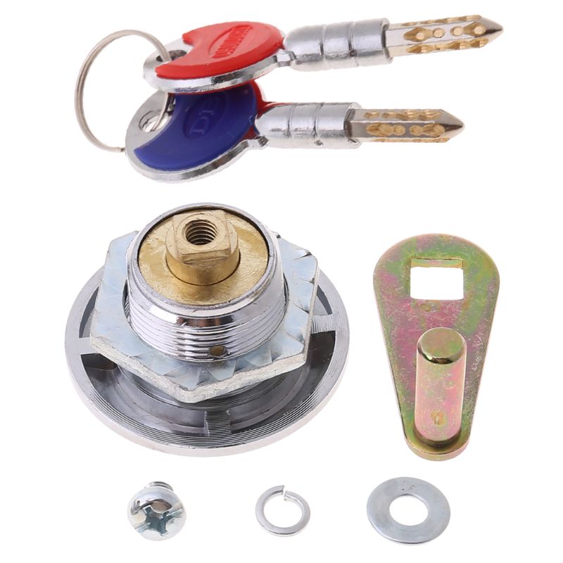 Emergency Safe Deposit Box Lock Key Anti-theft Lock With Encryption Keys Copper Cylinder