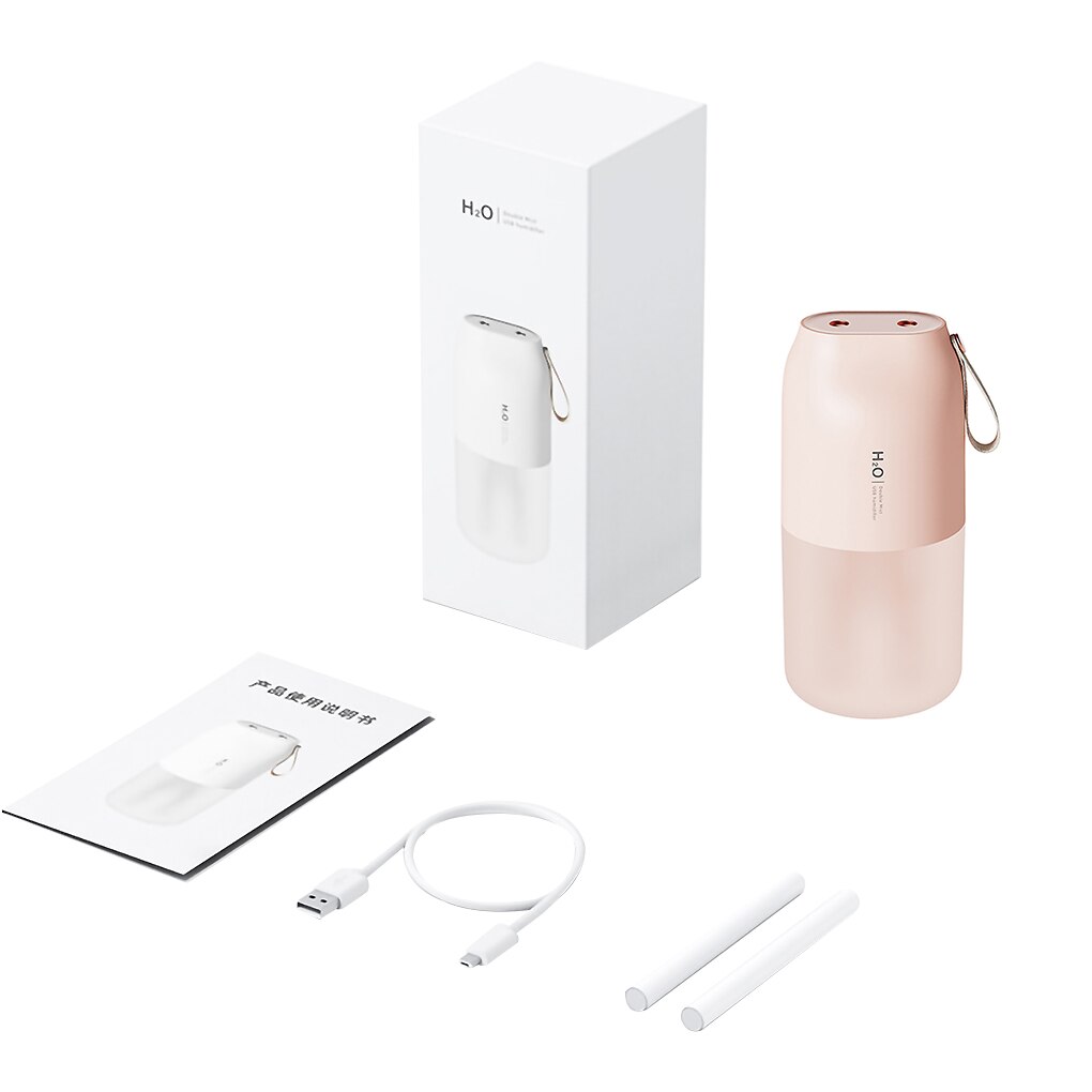 Wireless Air Humidifier Aroma Diffuser 2000mAh Battery Rechargeable Essential Oil Diffuser Double Nozzle Mist Maker Humidifier: 02