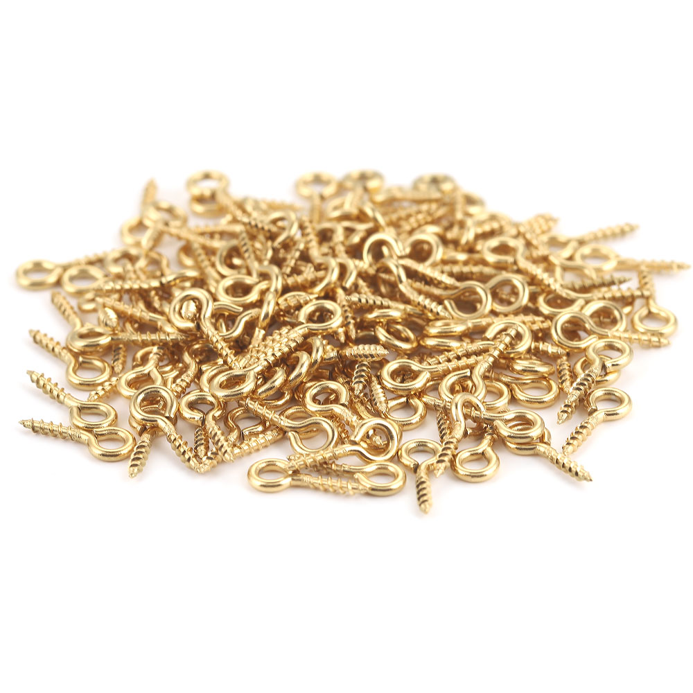 50 stuks kleine kleine mini schroef oogpinnen voor sieraden maken parel kralen oogjes sluitingen bevindingen DIY roestvrijstalen oogpinnen met schroefdraad