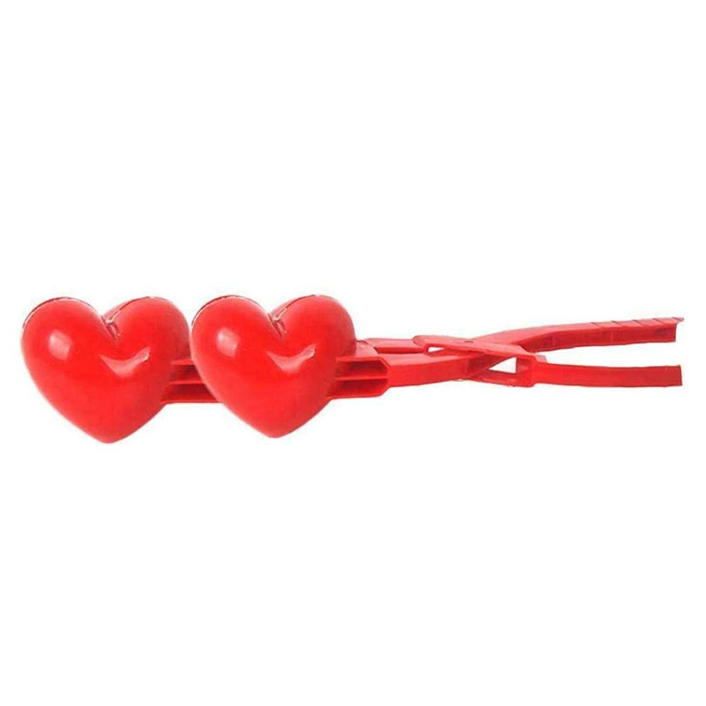 Sneeuwbal Maker Tool Hartvormige Sneeuwbal Maker Clip Winter Spelen Sneeuw Speelgoed Voor Kinderen Plastic Klem Liefde Hart Sneeuwbal Maker: type 2