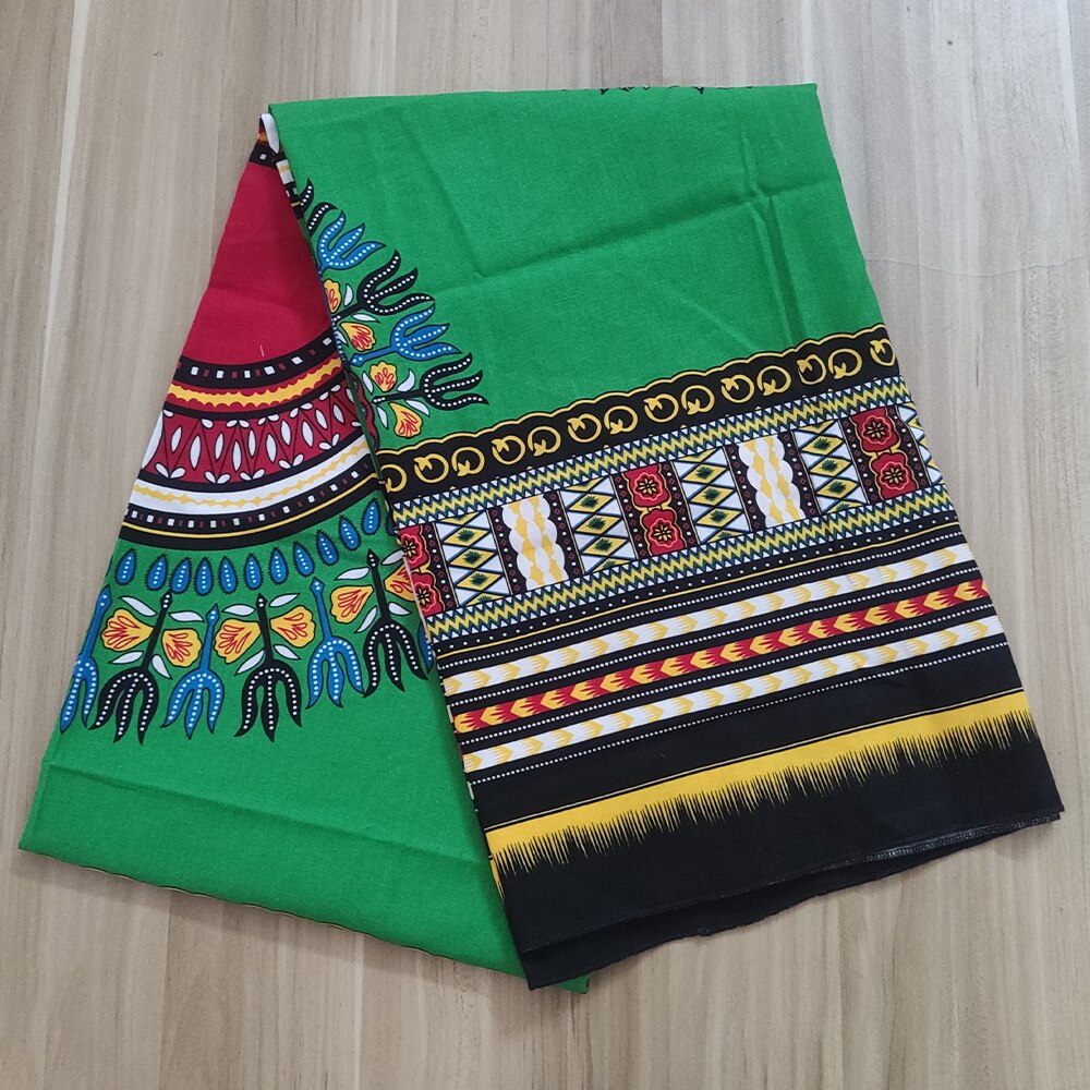 Ankara Stof Afrikaanse Echte Wax Stof Dashiki 100% Katoen Voor Jurk Kleding Casual Daily Nigeria Pagne Groen Bazin Door Yard