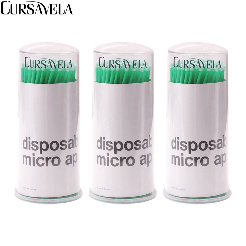 Cursavela Make Wimper Extension Micro Borstels Wegwerp Wimper Lijm Reiniging Borstels Applicator Sticks Makeup Tools Vendor