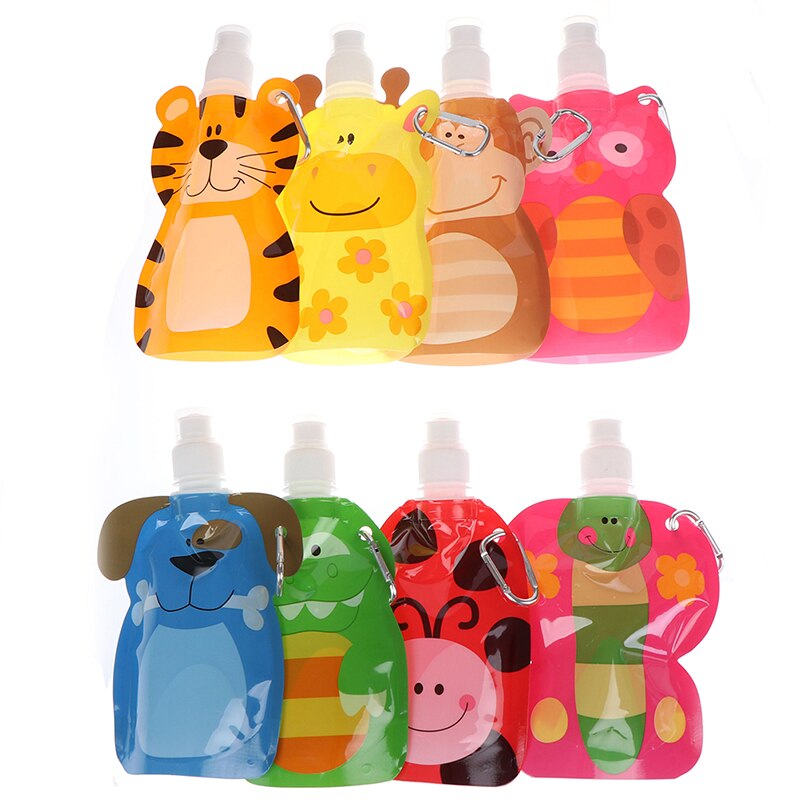 Bolsa de plástico reutilizable para alimentos de 380ml, bolsa de compresión reutilizable para embalaje de bebé, bolsas de cierre rellenables para Smoothie, 1 ud.
