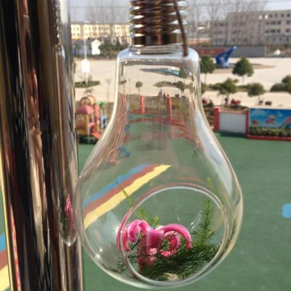 Glas lysestage indretning beholder hjem hængende vase vand plante pære hydroponisk stue pot form form seng dekoration
