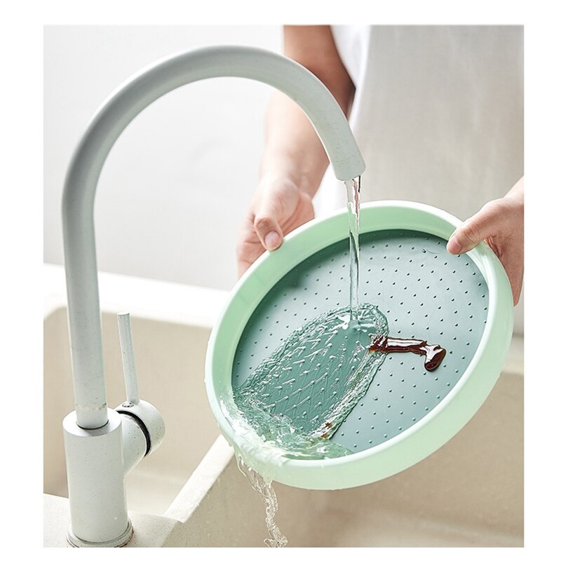 360 Rotation Spice Rack Pantry Cabinet Turntable with Wide Base Storage Tray Organizer for Kitchen Seasoning 23cm