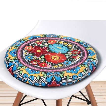 Geheugen katoen ronde pad rotan stoel ronde kruk ronde antislip kussen verdikking persoonlijkheid balkon mat venster pad: H