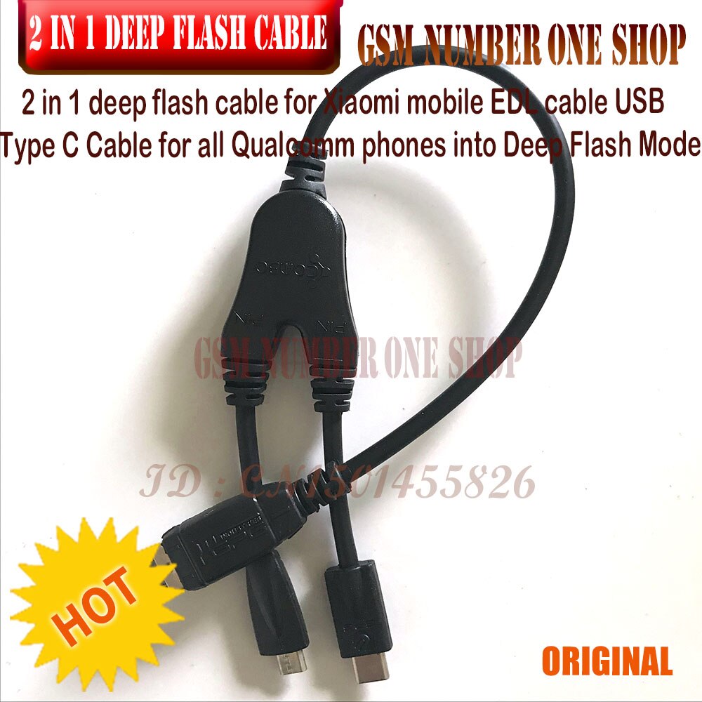 2 in 1 deep flash cable for Xiaomi mobile EDL cable USB Type C Cable for all Qualcomm phones into Deep Flash Mode