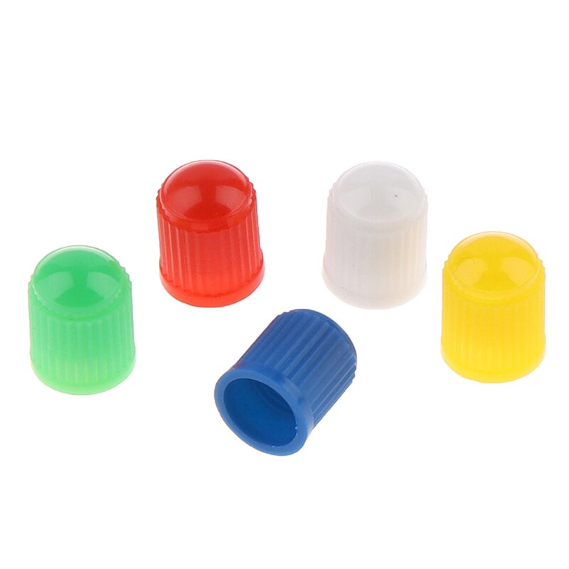 100 stuks fietswiel band ventieldopjes plastic kleurrijke lucht stof waterdichte hoezen voor fietsen auto's kleurrijk