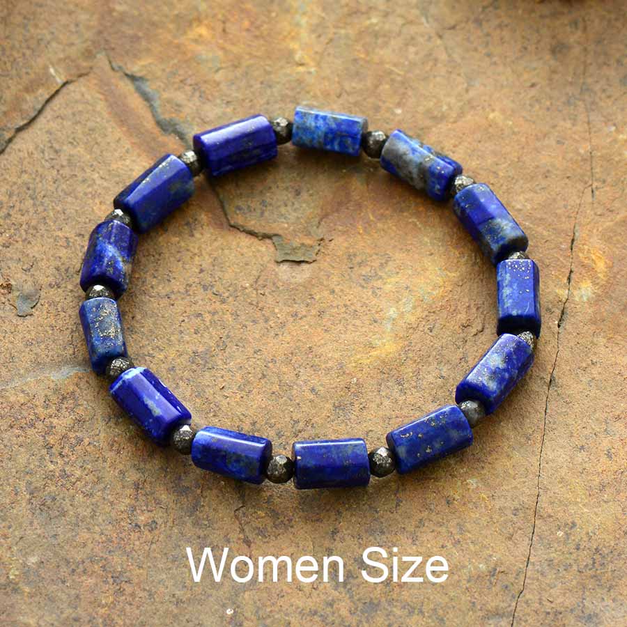 Delle Donne degli uomini del Braccialetto di Stirata di Lapis lazuli Braccialetti Elastici di yoga Mala Bracciali Nuove Coppie di Amanti Gioielli Regali: Lapis donne Size