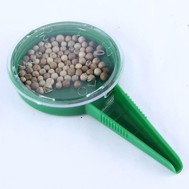 Juego de dispensador de semillas, Mini herramientas de mano de jardín para excavación, transplantador y siembra,