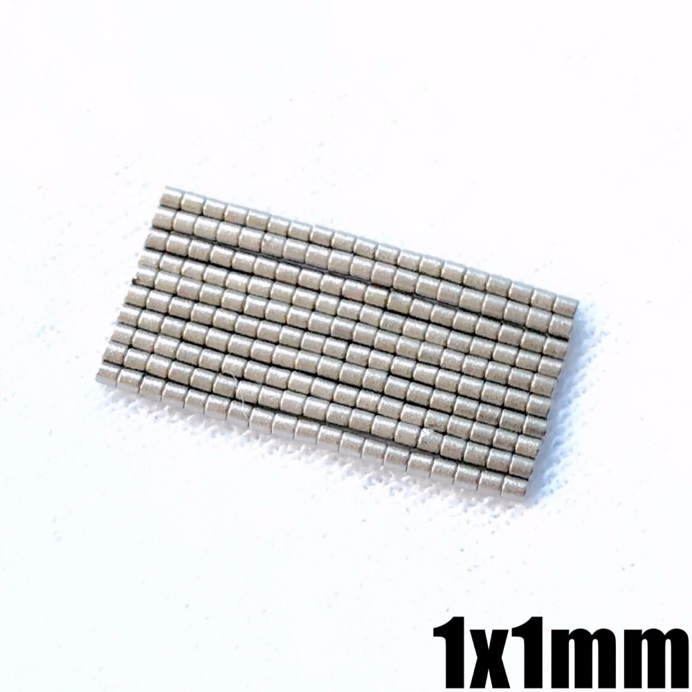 50 Stuks 1X1 Mm Mini Super Sterke Krachtige Neodymium Magneet Ronde Zeldzame Aarde Magneten 1*1mm