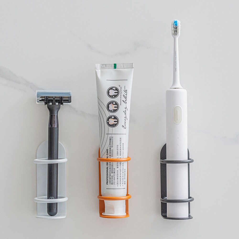 Soporte para cepillos de dientes sin huellas, organizador de cepillos de dientes eléctrico, soporte montado en la pared, ahorro de espacio, accesorios de baño, 1 ud.,