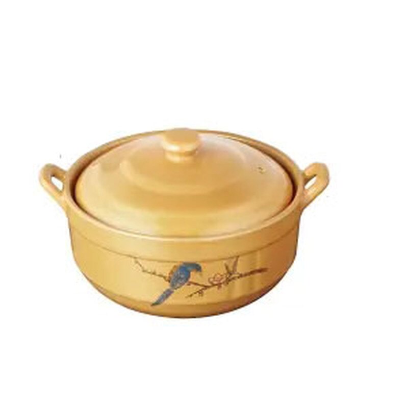 Casserole Stew Pot Soup Pot Small Casserole Gas Gas Open Flame Household Rice Noodle Ceramic Health Pot Ceramic Pot Cooking