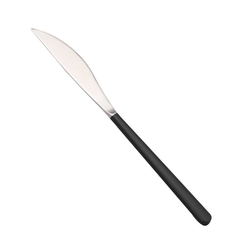 Photo Photography Background Props Black Silver Gold Tableware Set Spoon Fork Knife Set for Fine Western Food: Silver Cutlery