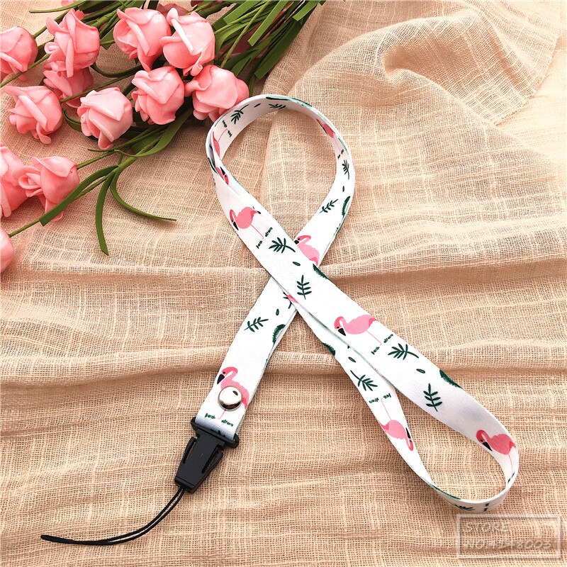 10pcs/lot Spring Scent Inspired flower lanyard neck strap usb flash drive id card Pass Gym lanyard para llaves DIY Hang Rope