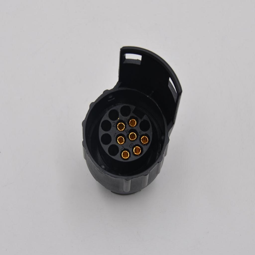 13 to 7 Pin Plug Trailer Truck Adapter Towbar Towing Socket Waterproof