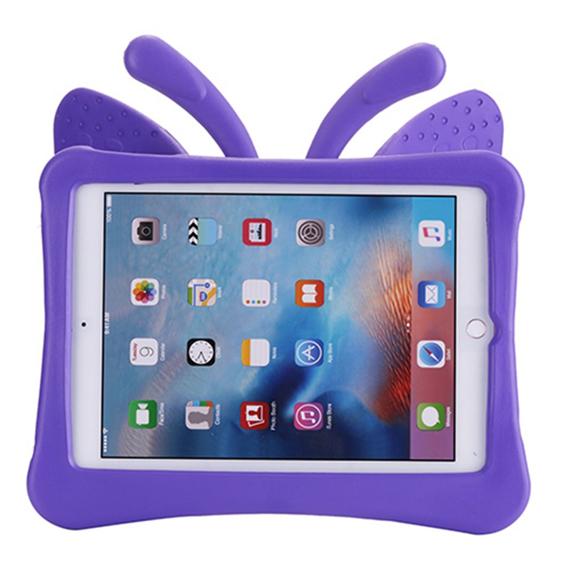 Case for ipad air /Air 2 / ipad pro 9.7 butterfly EVA cover with stand Silicone para shell coque for ipad case