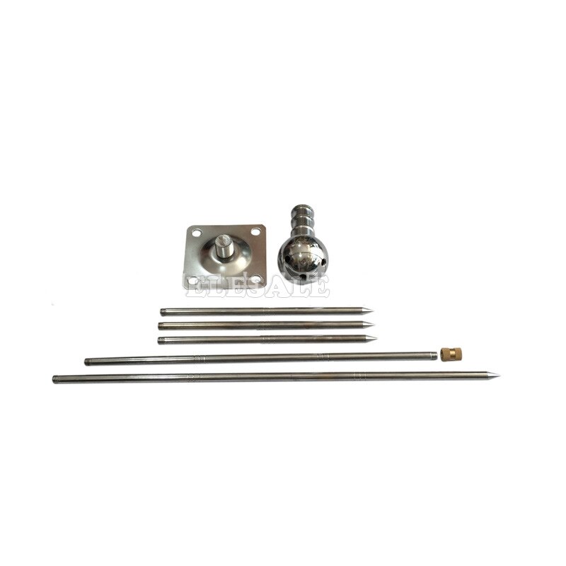 60CM Brass Lighting Rod Three-Pole Detachable Copper Lightning Protection Equipment For House Tower Tank Safety