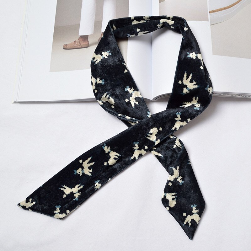Scart Ribbon 5 * 90cm narrow scarf print ribbon spring and summ... – Grandado